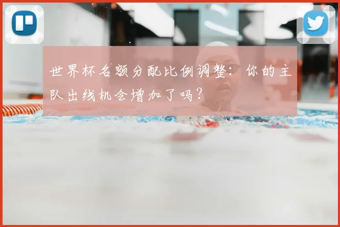 世界杯名额分配比例调整：你的主队出线机会增加了吗？